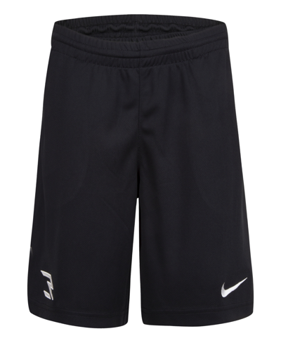 Shop Nike 3brand By Russell Wilson Big Boys Badge Mesh Shorts In Black
