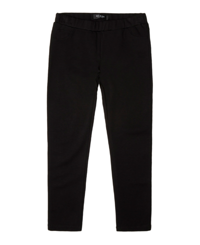 Shop Guess Big Girls Skinny Fit Pull-on Pant In Black