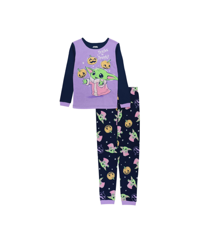 Shop Ame Little Girls Mandalorian T-shirt And Pajama, 2 Piece Set In Multi