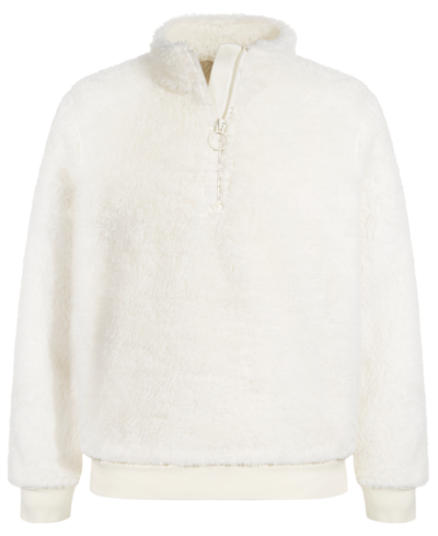 Shop Id Ideology Toddler & Little Girls Sherpa Fleece Pullover, Created For Macy's In Solitary Star