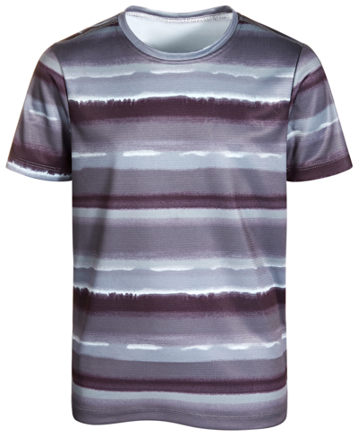 Shop Id Ideology Big Boys Striped T-shirt, Created For Macy's In Deep Black