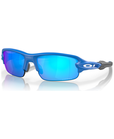 Shop Oakley Jr Kids Flak Xxs Youth Fit Sunglasses, Oj9008 (ages 7-10) In Matte Primary Blue