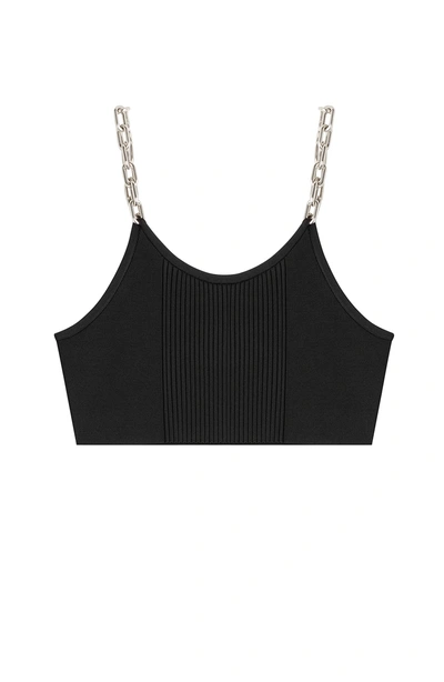 Alexander Wang Cropped Top With Chain-link Straps
