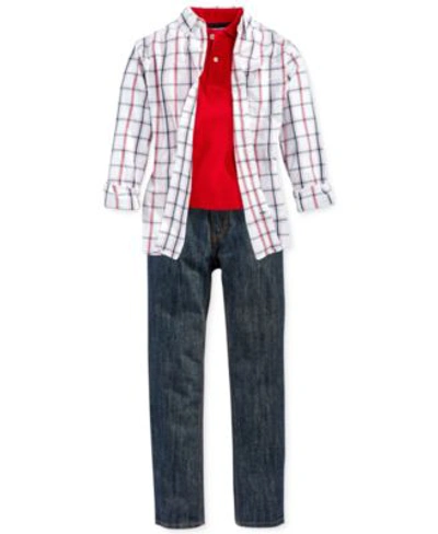Shop Tommy Hilfiger Toddler Little Boys Big Boys Polo Shirt Jeans In Kent