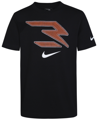 Shop Nike 3brand By Russell Wilson Big Boys Football Logo T-shirt In Black