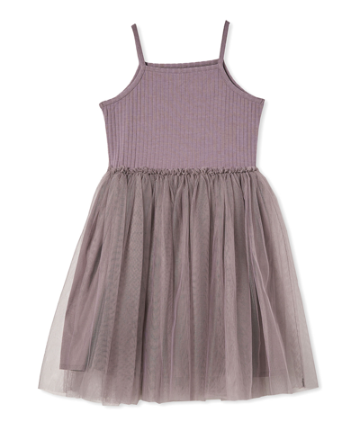 Shop Cotton On Little Girls Ines Dress Up Dress In Dusk Purple