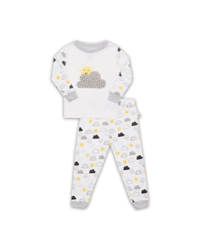 Shop Snugabye Baby Boys T-shirt And Pants Pajamas, 2 Piece Set In Gray
