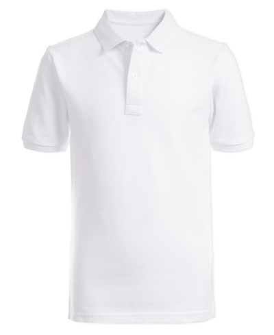 Shop Nautica Little Boys Uniform Stretch Double Pique Polo In White