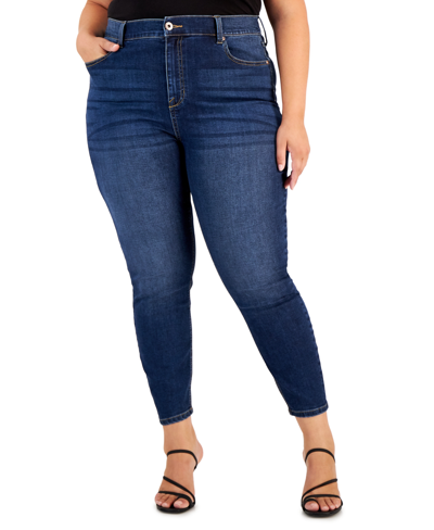 Shop Celebrity Pink Trendy Plus Size High Rise Skinny Ankle Jeans In Deadline