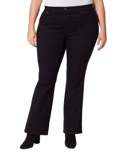 Shop Gloria Vanderbilt Plus Size Amanda Bootcut Jeans In Black Rinse