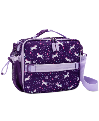 Shop Bentgo Kids Prints Deluxe Insulated Lunch Bag In Purple