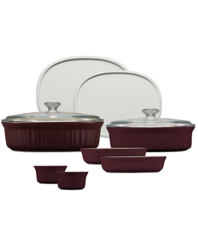 Corningware 10-pc. French Cabernet Bakeware Set In Cabernet