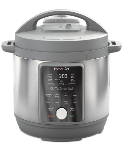 Shop Instant Pot Duo Plus 8 Qt. Multi-use Pressure Cooker With Whisper-quiet Steam Release In Cool Grey