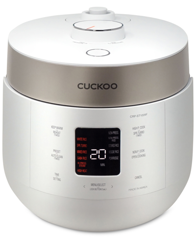 Cuckoo 10-cup Electric Rice Cooker In White