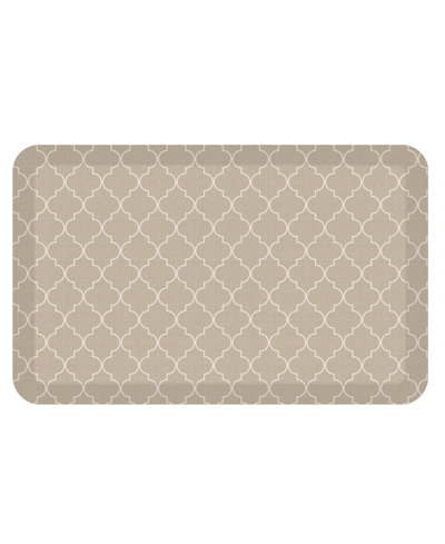 Gelpro Designer Comfort Trellis Fatigue-resistant Mat, 20" X 32" In Tan