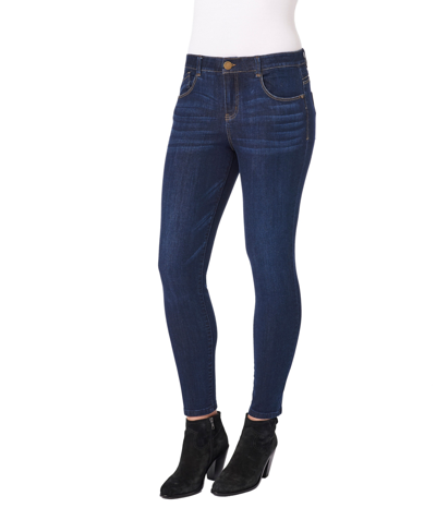 Shop Democracy Modern Ab Solution High Rise Ankle Jeans In Indigo