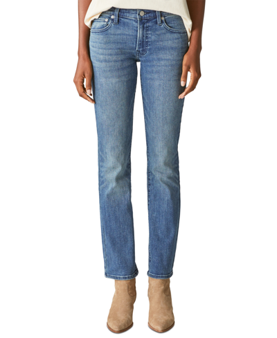 Shop Lucky Brand Women's Mid-rise Sweet Straight-leg Jeans In Gemini