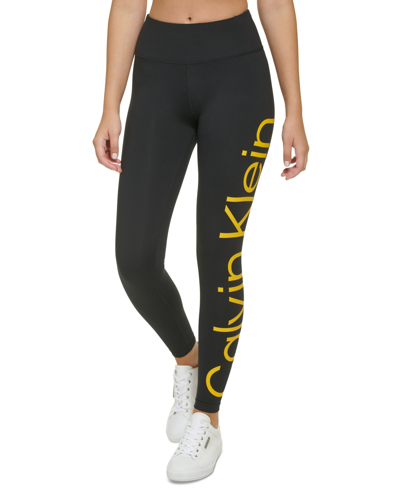 Calvin Klein Women's Jumbo Logo High-waist Leggings In Black | ModeSens