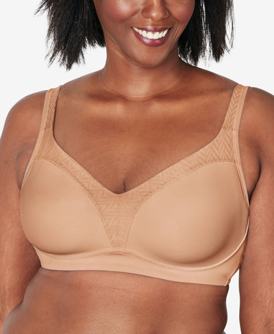 Shop Playtex Women's 18 Hour Bounce Control Convertible Wireless Bra 4699 In Taupe