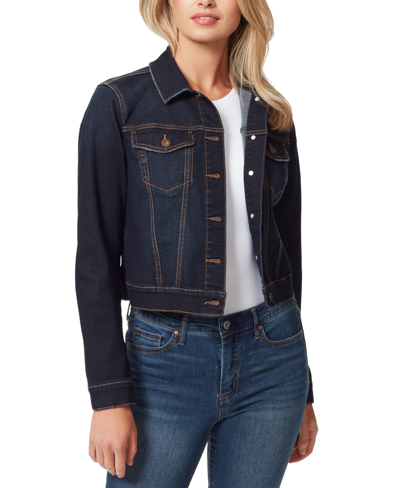 Shop Jessica Simpson Women's Pixie Denim Jacket In Med Blue