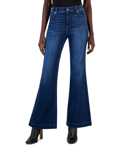 Shop Inc International Concepts Women's High-rise Wide-leg Jeans, Created For Macy's In Light Indigo