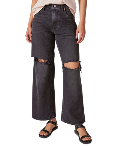 Shop Lucky Brand Women's Winona Super Wide-leg Jeans In Celestial Dest