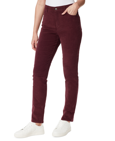 Shop Gloria Vanderbilt Women's Amanda High-rise Corduroy Slim Jeans In Huckleberry Purple
