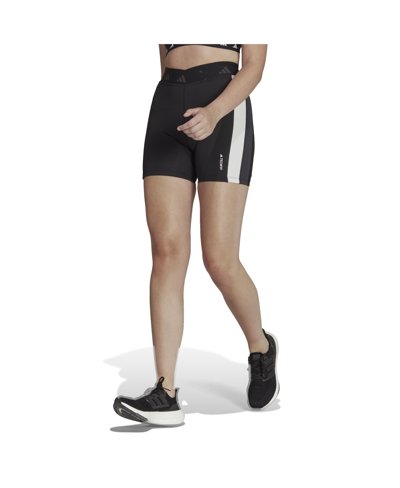 Shop Adidas Originals Women's Hyperglam Training Techfit Short Leggings In Black