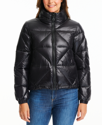 Vince camuto high shine puffer coat best sale