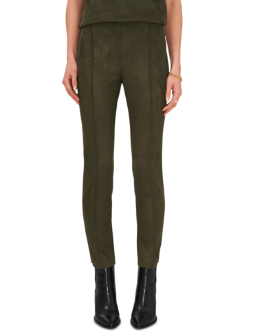 Shop Vince Camuto Women's Seamed Stretch Pull-on Leggings In Pine Forest