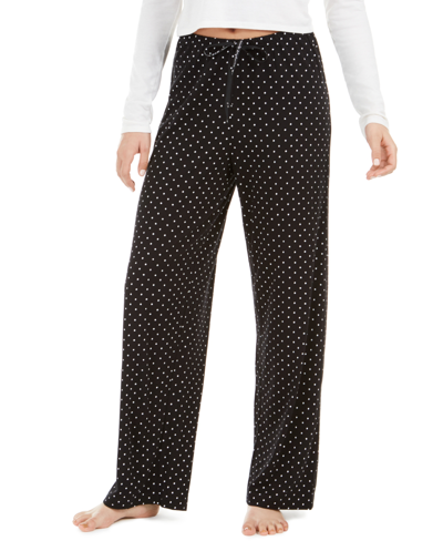 Shop Hue Women's Sleepwell Printed Knit Pajama Pant Made With Temperature Regulating Technology In Dots