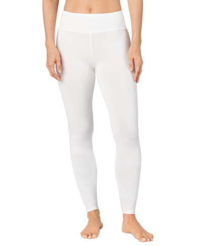 Cuddl Duds Plus Size Softwear With Stretch High Waisted Leggings In Ivory