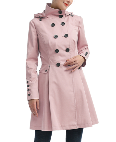 Kimi & Kai Women's Ellie Water Resistant Trench Coat In Pink | ModeSens