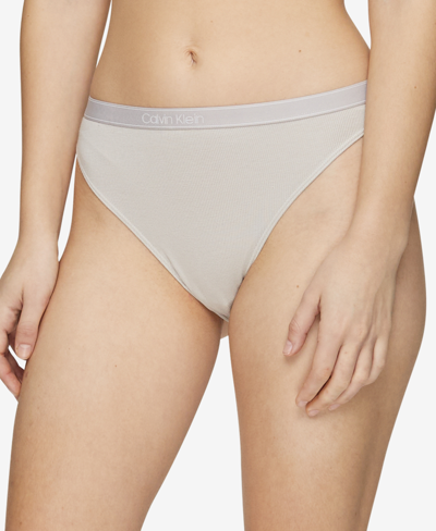 Calvin Klein Women's Pure Ribbed Cheeky Bikini Underwear Qf6443 In