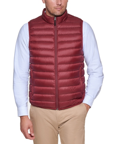 Shop Club Room Men's Quilted Packable Puffer Vest, Created For Macy's In Blue