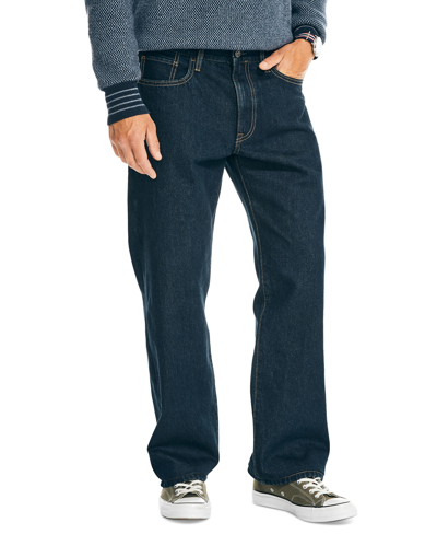 Shop Nautica Men's Authentic Loose-fit Rigid Denim 5-pocket Jeans In Pure Ocean