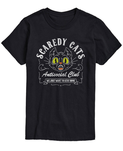 Shop Airwaves Men's Scaredy Cats Classic Fit T-shirt In Black