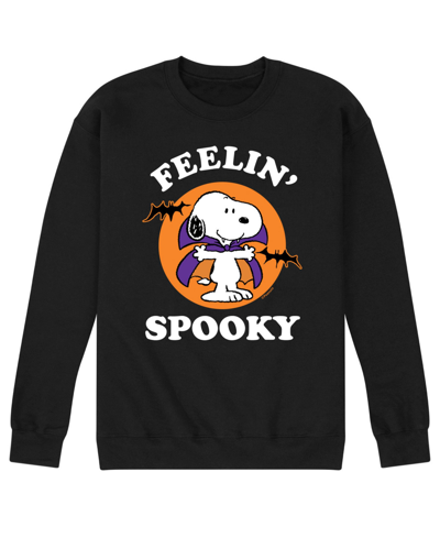 Shop Airwaves Men's Peanuts Feeling Spooky Fleece T-shirt In Black