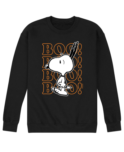 Shop Airwaves Men's Peanuts Boo Fleece T-shirt In Black