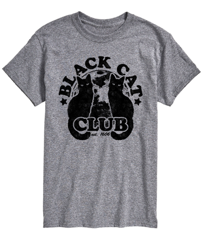 Shop Airwaves Men's Black Cat Club Classic Fit T-shirt In Gray