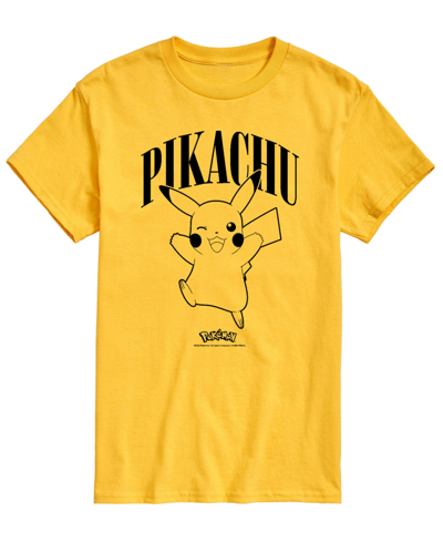 Shop Airwaves Men's Pokemon Pikachu Graphic T-shirt In Yellow