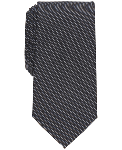 Shop Perry Ellis Men's Hydell Micro-print Tie In Black