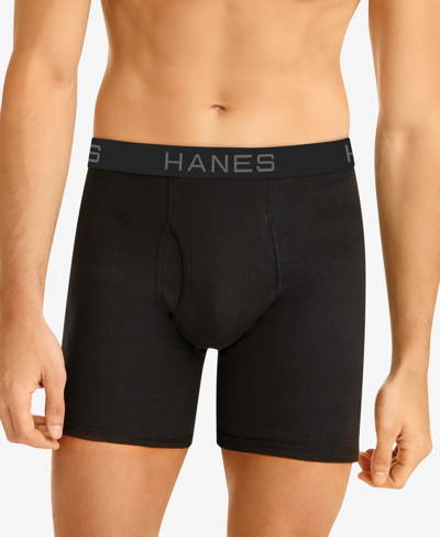 Shop Hanes Men's 5+1 Bonus Pk. Comfortsoft Solid Boxer Briefs In Assorted