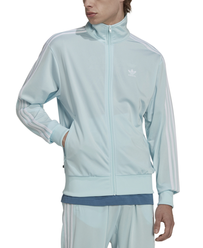 Shop Adidas Originals Men's Primeblue Firebird Track Jacket In Almost Blue