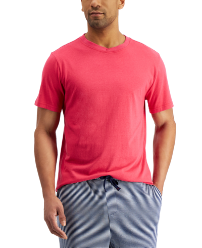 Shop Club Room Men's Pajama T-shirt, Created For Macy's In Raspberry Wine