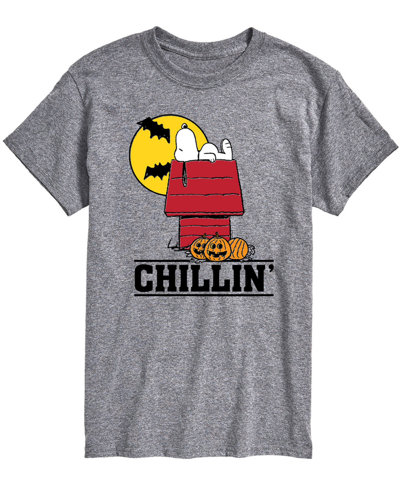 Shop Airwaves Men's Peanuts Chillin T-shirt In Gray
