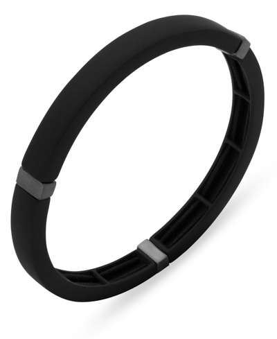 Shop Dkny Men's Stretch Bracelet In Black