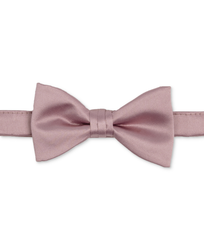 Shop Construct Men's Satin Pre-tied Bow Tie In Rose Quartz