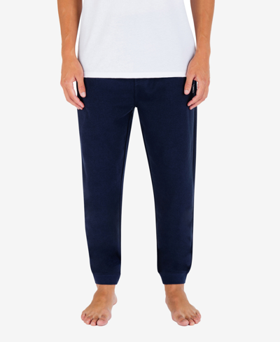 Shop Hurley Men's Icon Boxed Drawcord Closure Jogger Pants In Obsidian