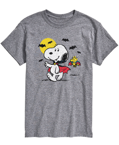 Shop Airwaves Men's Peanuts Snoopy Vampire T-shirt In Gray